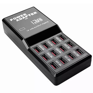 Adaptateur de chargeurs <span class=keywords><strong>USB</strong></span> multi-ports 12 ports 50W 5V/1A pour chargeur de concentrateur <span class=keywords><strong>USB</strong></span> électrique de charge multiple de bureau de téléphone portable - Product Image 3