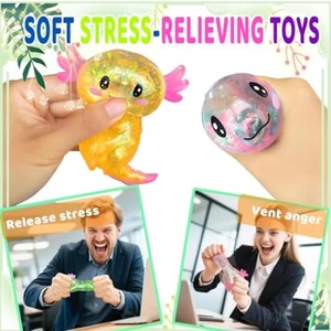 Jouet anti-stress souple, jouets sensoriels à paillettes, jouets mignons pour enfants, adolescents et adultes, cadeaux de fête, jouets anti-anxiété - Product Image 6