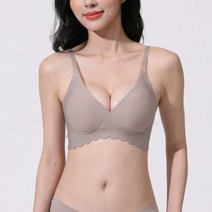 ODM Nouveau Vente en Gros de soutien-gorge pour femmes col en V soutien-gorge mince invisible soutien souple Push up rembourré sans fil Bralette - Product Image 2