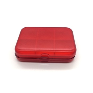 Plastic pill storage box for small pill case with pocket pill box of a week