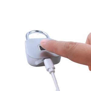 टॉप विक्रेता मल्टी यूज इलेक्ट्रॉनिक थप्रिंट लॉक फिंगरप्रिंट पैडलॉक, यूएसबी रिचार्जेबल ip65 वाटरप्रूफ - Product Image 2