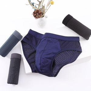 XSpazio Sous-vêtements pour hommes personnalisés en soie glacée respirante à séchage rapide, caleçons sexy pour hommes - Product Image 1