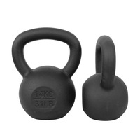 MKAS Plusieurs tailles disponibles en fonte à revêtement électrique Kettlebell de 45 livres avec poignée antidérapante 36Kg Kettlebell d'entraînement