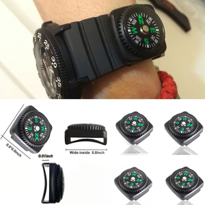 Pulsera de Paracord Impermeable con Brújula, Raspador de Pedernal, Encendedor de Fuego, Silbato y Puntero <span class=keywords><strong>para</strong></span> Escalada, Camping y Supervivencia en Emergencias - Product Image 2