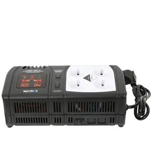 Mini socket stabilizer 220v ac current power supply automatic voltage regulator with lcd display