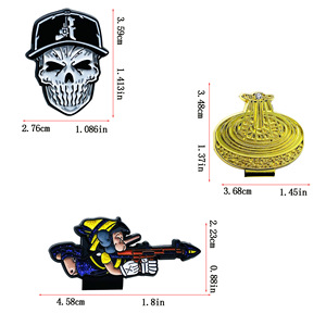 Clip para Gorra de Golf con Diseño de Calavera de Halloween, Aleación de Zinc, Esmalte, Personaje de Dibujos Animados, Accesorio para Uso en Exteriores - Product Image 5