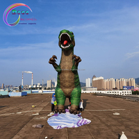 Dinosaure géant gonflable de dessin animé pour fête, Godzilla, grand dinosaure gonflable