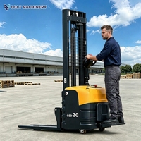 Chariot élévateur électrique durable 1500 kg 2000 kg, résistant à la pluie, utilisation intérieure et extérieure, élévateur de palettes