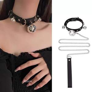 Grote Bell Choker Kraag Pu Nek Ring Schattige Meid Hete Meid Puur Verlangen Lood Ketting Seksspeeltjes Bondage - Product Image 1