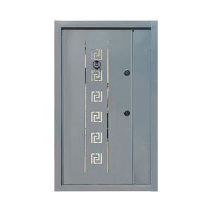 Porte de sécurité de qualité supérieure, antivol, extérieure, à commande manuelle, sur mesure, motif texturé gris nuage, origine Zhejiang - Product Image 4