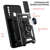 Coque de téléphone pour Xiaomi 14 Ultra avec housse de Protection de caméra coulissante pour Redmi 14C Note 13 Pro Plus