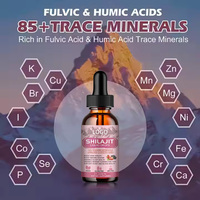 Pure Himalayan Shilajit Résine Liquide Gouttes Cerveau Booster Santé Suppléments Shilajit Boisson Énergisante