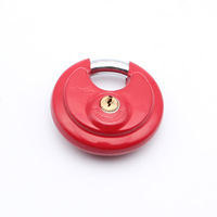 Cadenas à disque anti-coupure durable avec clé, logo personnalisable, cylindre en laiton massif, stockage en libre-service, clé colorée à surjet