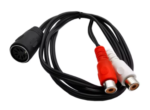 7 Pin DIN Female To RCA Female