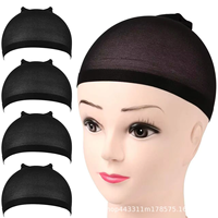 Bonnet en nylon respirant pour perruques, vente en gros, pas cher, très demandé, extensible, personnalisé, pour la fabrication de perruques