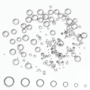 100 шт./упаковка, бусины с большими отверстиями - Product Image 1