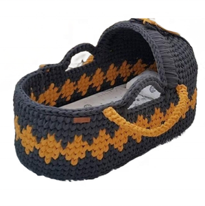 Cesta Moisés de Crochet de Lujo ENWEI 2025, Tamaño XXL para Recién Nacidos, Tejido Ecológico de Alta Calidad, Cesta de Almacenamiento <span class=keywords><strong>Plegable</strong></span> y Segura - Product Image 1