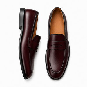 Mocassins américains pour hommes en cuir véritable de qualité supérieure, à enfiler, avec semelle confortable, pour les événements formels professionnels et l'usage quotidien - Product Image 6