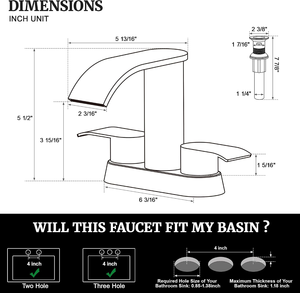 Grifo de Lavabo de Acero Inoxidable Negro con Sensor Táctil, Grifo Mezclador de un Solo Orificio para Baño - Product Image 4