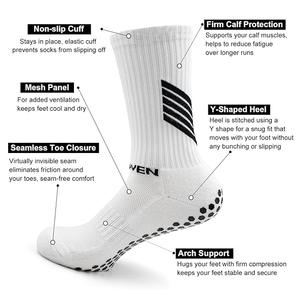 <span class=keywords><strong>Custom</strong></span> Gebreide Logo Voetbal Sok Mannen Anti Slip Voetbal Sok Aangepaste Grip Voetbal Sokken - Product Image 3