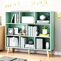 Estantería Abierta Multifuncional Moderna de Madera - Mueble de Exhibición de 3 Niveles con Patas