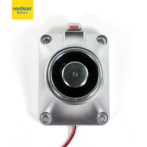 ที่ยึดประตูแม่เหล็กดูดแม่เหล็กไฟฟ้าแรง DC12/24V ที่ยึดประตูป้องกันอัคคีภัยติดผนังหรือพื้น60กก. - Product Image 4