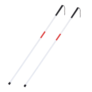 Tongkat Penglihatan Medis Berkualitas Tinggi Warna Putih, 4 Lipatan, Aluminium Ringan - Product Image 4