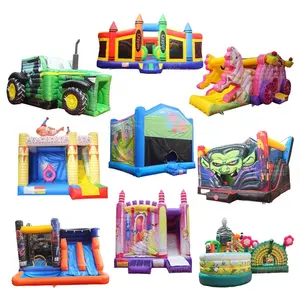 Neues Design Türsteher Slide Combo Zum Verkauf 2022 Kommerzieller aufblasbarer Türsteher für Kinder Spring burg Infla table Bounce Castle