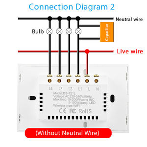 สวิตช์ไฟอัจฉริยะแบบสัมผัส ZB-SW-US มาตรฐาน Tuya รองรับ Zigbee ควบคุมด้วยเสียงผ่าน Alexa 1/2/3/4 ช่อง สวิตช์อัจฉริยะควบคุมระยะไกล - Product Image 2