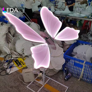 Décoration de mariage LEDA Butterfly LED, accessoires métalliques pour scènes, cérémonies, salles et fêtes - Product Image 4