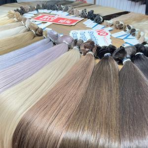 Precio al por Mayor, Extensiones de Cabello Vietnamitas Crudas, Tejidas a Mano, 100% Cabello, Sin Enredos, Sin Caída, Color Personalizado - Product Image 5