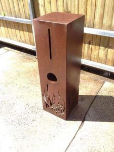 ตู้จดหมายเหล็กคอร์เทนแบบตั้งพื้น ทนทาน กันน้ำ ดีไซน์วินเทจร่วมสมัย ปรับแต่งได้ตามต้องการ ความจุหลากหลาย ติดตั้งง่าย - Product Image 5