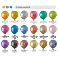 Ballons en latex chromé gonflables écologiques de 5 pouces pour la décoration de fête d'enfants