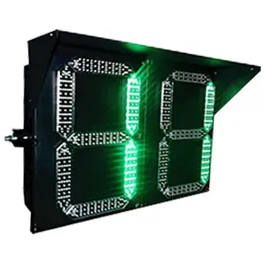 800*600mm Verkehrslicht LED Countdown-Timer rot grün 2 Stellen 2 Farben LED fahrzeug Digitaler Countdown-Timer