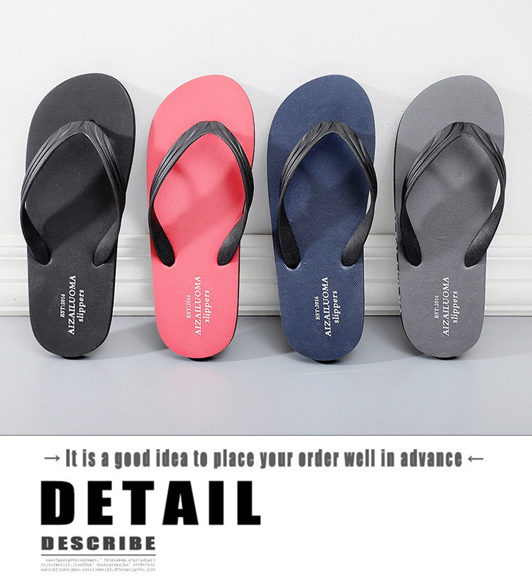 Summer Light Mens Flip Flops Non-Slip Beach Slippers Men Sandals Luxury Brand Slippers Thong Flat Shoes