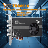 DVB-S2X/S2/S 16 tuner carte PCIe récepteur de télévision par Satellite numérique carte de diffusion IPTV DVB-S2 gratuite carte PCIe TBS6916 pour OTTsystem