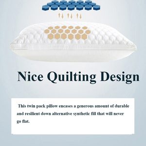 18 "x <span class=keywords><strong>26</strong></span>" + 2 "(46x66 + 5 cm) dimensión de microfibra suave cubierta de poliéster de fibra de Hotel almohadas de la cama - Product Image 2