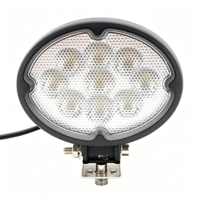 Projecteur de travail LED Ellipse 5,8 pouces 27W, étanche IP68, 12-48V, lampe auxiliaire pour conduite tout-terrain, voiture, camion, chariot élévateur, 1800lm