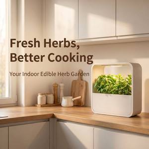 Jardin intérieur intelligent adapté aux débutants - Kit de culture d'herbes aromatiques de bureau à faible risque d'échec - Product Image 2