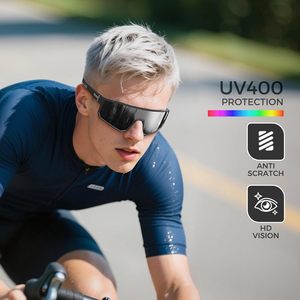 Gafas de Sol Deportivas con Logotipo Personalizado OEM, Diseño de Lente de una Pieza para Hombres y Mujeres, Gafas de Sol para Correr, Ciclismo y Actividades al Aire Libre - Product Image 3