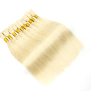 Perruque en cheveux humains lisses en vrac, sans couture, avec coussinets de cheveux supplémentaires, cheveux humains africains complets, longueurs de 12 à 28 pouces - Product Image 4
