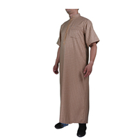 2024 nuevo estilo marroquí 54-62 tamaño calidad Superior bordado Diseño Koshibo hecho manga corta musulmán vestido largo para hombres