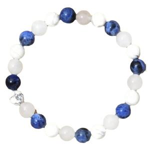 <span class=keywords><strong>Bracelet</strong></span> perlé triple protecteur unisexe Lapis Obsidienne Oeil de tigre Améthyste Cristal/Strass <span class=keywords><strong>Bracelet</strong></span> élastique fait main en corde - Product Image 5