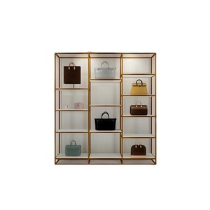 Exhibidores de Bolsos Dorados Personalizados para Centros Comerciales, Salas de Exposiciones, Salas de Transmisión en Vivo, Decoraciones para Vitrinas - Product Image 5