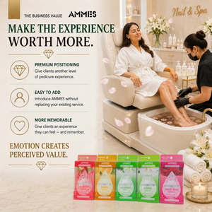 AMMES Kit Pedicure Deluxe 4 in 1 per Alleviare lo Stress, Cura della Pelle dei Piedi in 4 Fasi, Ammorbidente con Aroma Istantaneo - Product Image 4