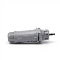 Conector de Enchufe Híbrido Eléctrico de 3P M20 de 8 Pines, Tipo VGA, de Plástico, Autoblocante, de Empuje y Tracción, Corriente Nominal