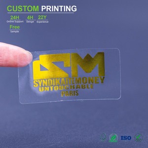Étiquettes transparentes personnalisées <span class=keywords><strong>de</strong></span> haute qualité pour savon, avec logo, patch, impression portable, estampage à chaud doré, autocollants transparents - Product Image 1