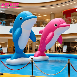 Delfín inflable para exhibición en museos, mascota para escenarios, decoración de fondo para centros de espectáculos - Product Image 1
