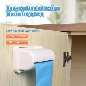 Bolsa de basura Caja de almacenamiento Contenedores Cocina Bolsas de basura de plástico Organizador Cocina Bolsa de basura Dispensador Estante de almacenamiento - Product Image 2