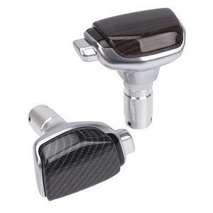Hyundai Kia Car Gear <b>Shift</b> <b>Knob</b> Perforated Suede Wood Grain Carbon Fiber Texture Ergonomic Design For Auto Modification - Product Image 3